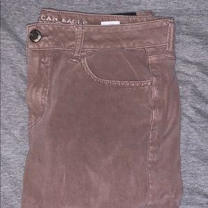 American Eagle Pink/Beige Jeggings Size 12 Reg